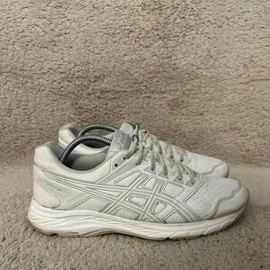 Asics Gel-Contend 5 Womens Running Shoes White Synthetic Leather 1132A042 10.5